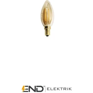 4W Rustik LED Bujı Ampul (E-14)(Amber)