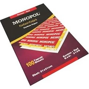 Karbon Kağıdı Monopol Karbon Kağıdı Renk Seçeneği 5 Adet
