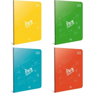 Back A4 100 Yaprak Plastik Kapak Dikişli Defter Kareli 4 Adet