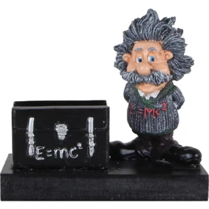 E=mc2 Einstein Kartvizitlik Siyah