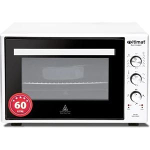 Itimat 8060 Köşeli Beyaz 60 Lt Turbo Çift Camlı Mini Fırın