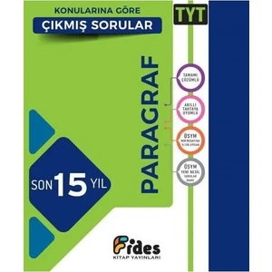 Fides Yayınları 2022 TYT Paragraf Son 15 Yıl Konularına Göre Çıkmış Sorular