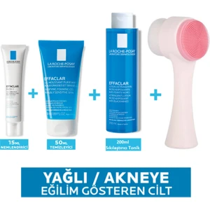La Roche Posay Effeclar Pudrashine Fırçalı Pürüzsüzleştirici Bakım Seti