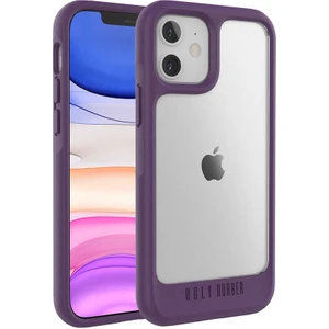 Case 4U Apple iPhone 12 Mini Kılıf Çift Katmanlı Darbe Emici Ugly Rubber UR G Model Kapak Mor
