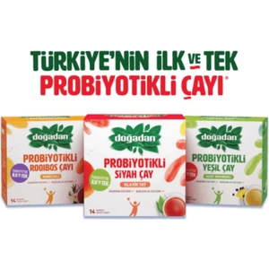 Probiyotikli Poşet Çay 14'lü Rooibos Vanilyalı, Açai Ananaslı ve Siyah Çay 3'lü Set