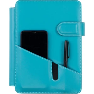 2k Tarihsiz Çizgili 15X21 cm Iç Defterli 4 Halkalı Telefon Kılıflı Kapaklı Deri Organizer