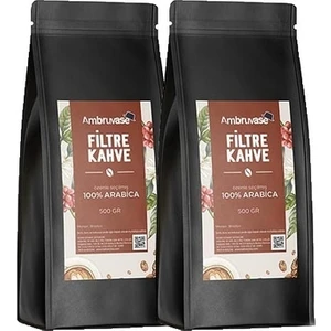 Ambruvase Taze Çekilmiş Filtre Kahve 1 Kg - 2 Adet 500 Gr