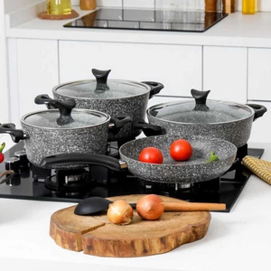 7 Parça Granit Tencere & Tava Seti
