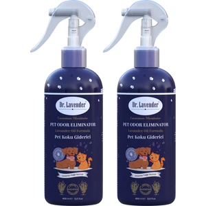 Dr. Lavender Kedi Köpek Koku Giderici Bitkisel Lavanta 2'li 400 ml Köpek Koku Giderici Sprey