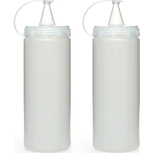 Şeffaf Sos Şişesi 400 ml 2 Adet, Yağdanlık, Sirkelik