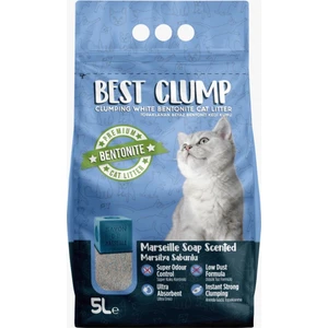 Best Clump Topaklanan Süper Beyaz Marsilya Sabunlu Bentonit Ince Kedi Kumu 5 Lt