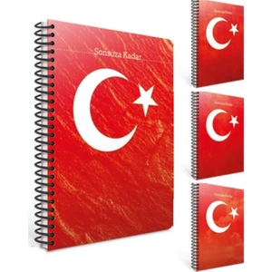 Sonsuza Kadar A4 Karton Kapak Spiralli Defter 80 Yaprak Kareli
