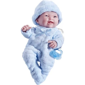 Gerçekçi Yenidoğan Oyuncak Mini Erkek Bebek 24 cm - Mavi