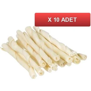 Kemik Burgu Çubuk Beyaz 12  cm  6  gr  (10 Tane)