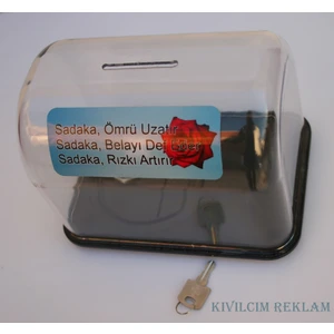 Kıvılcım Plastik ve Reklam Ürünleri Bağış Kutusu Kumbara