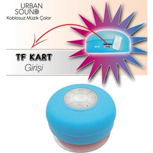 Urban Sound Su Geçirmez Tf Kart Girişli Mini Bluetooth Duş Hoparlörü DH-44