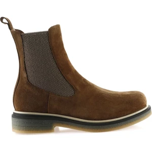 Bueno Shoes Taba Süet Kadın Düz Bot