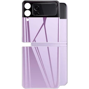 Samsung Galaxy Z Flip 3 3D Standart 2 in 1 Kamera Koruyucu Lila