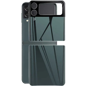 Samsung Galaxy Z Flip 3 3D Standart 2 in 1 Kamera Koruyucu Yeşil