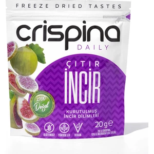Dondurularak Kurutulmuş Incir 20g, Meyve Kurusu, Freeze Dried, Vegan, Glutensiz, Şeker Ilavesiz