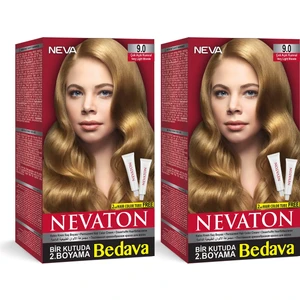 Saç Boyası Nevaton 9.0 Çok Açık Kumral 2'li Set