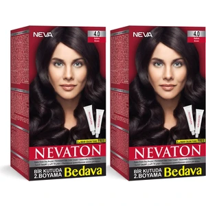 Saç Boyası Nevaton 4.0 Kahve 2'li Set