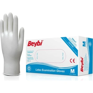 Medium Lateks Muayene Eldiven 100'LÜ