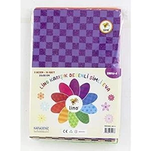 Lino Eva Simli Karışık Desenli Eva 10 Renk  5 Desen  20X30CM