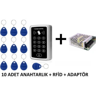 Sonex RFID Şifreli Kapı Kilidi -  10 Tag ve