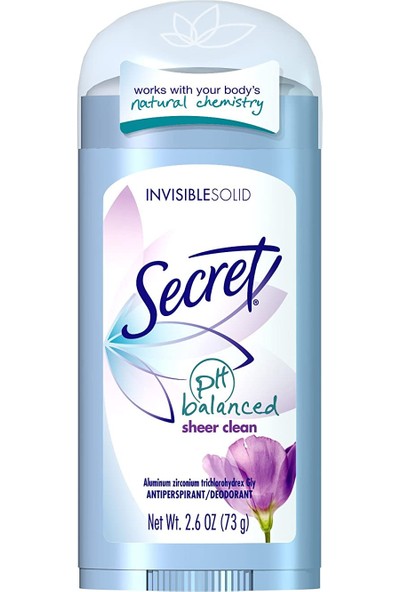 Secret Ph Balanced Sheer Clean Antiperspirant Deodorant 73GR