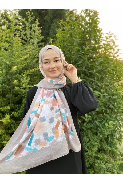 Vera Hijab Relax Pamuklu Şal Desenli Shawl RLX003