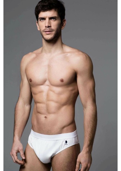 80177 Erkek Beyaz 3'lü Slip