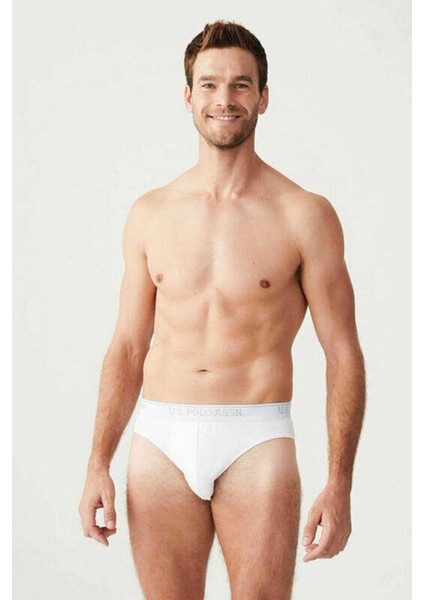 83057 Erkek Beyaz 3'lü Slip