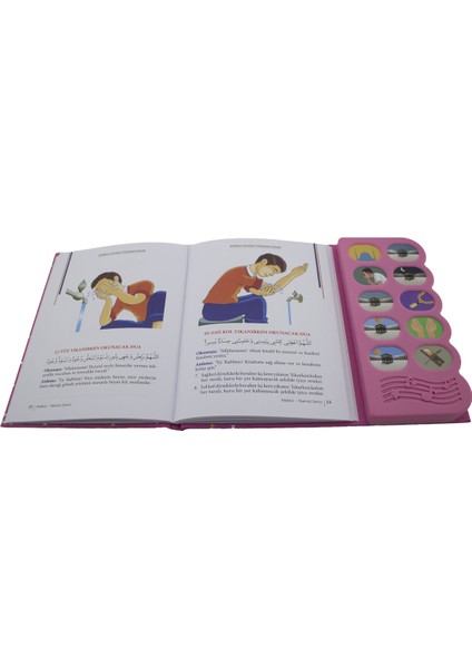 Namaz Öğreten Cihaz Resimli Kitap Seti Pembe -Elmalılı Hamdi Yazır modelleri