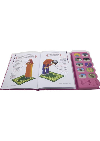 Namaz Öğreten Cihaz Resimli Kitap Seti Pembe -Elmalılı Hamdi Yazır fırsatları
