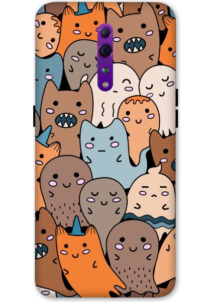 Oppo Reno Z Kılıf Çocuksu Baskılı Desenli Silikon Kılıf A++-8088