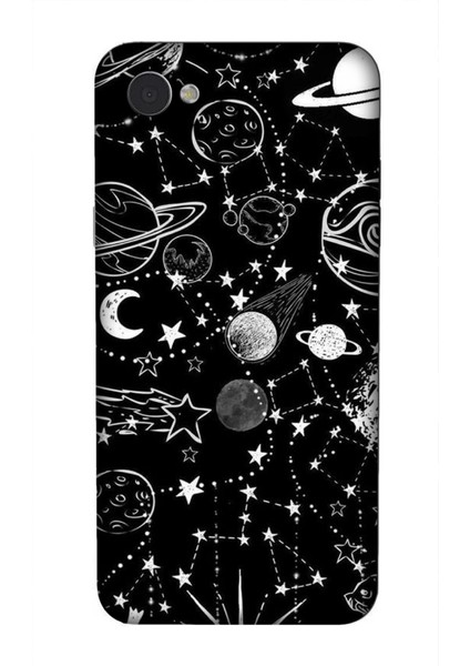 Lg Q6 Kılıf Gezegen Baskılı Desenli Silikon Kılıf A++-8226