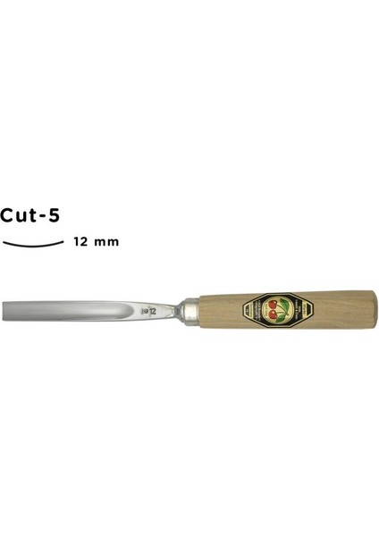 Düz Oluklu Ağız Oyma Iskarpelası Cut5 - 12MM fiyatları
