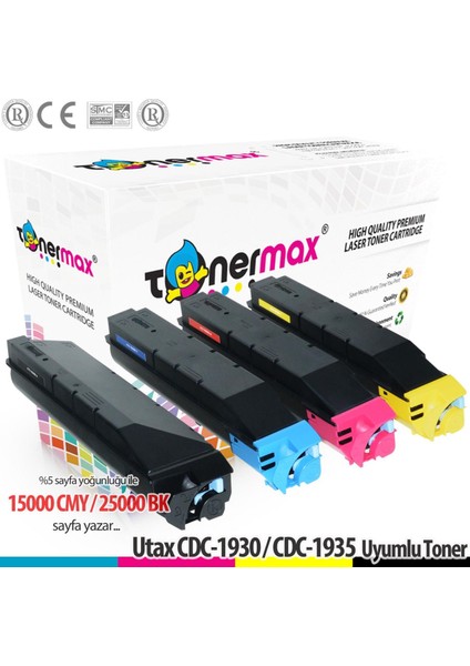 Utax CDC-1930 / CDC-1935 Set Cmyk Muadil Toneri