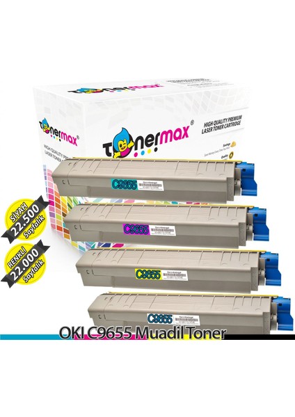 Toner Türk Okı C9655 Muadil Toner Set