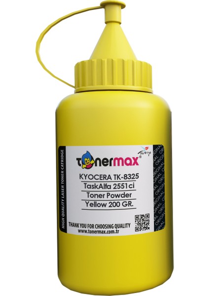 Mita TK-8325 Sarı Toner Tozu/ Taskalfa 2551CI