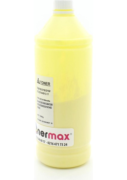 Minolta Renkli Toner Tozu Sarı 250GR./ TN216 / TN221 / TN319 / TN321 / TN324 indirimleri