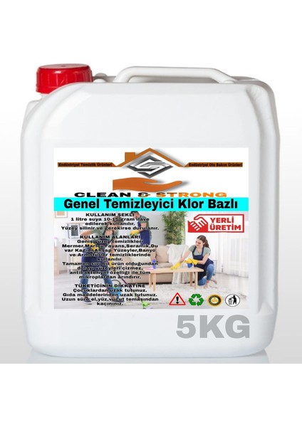 Genel Temizleyici Klor Bazlı 5kg