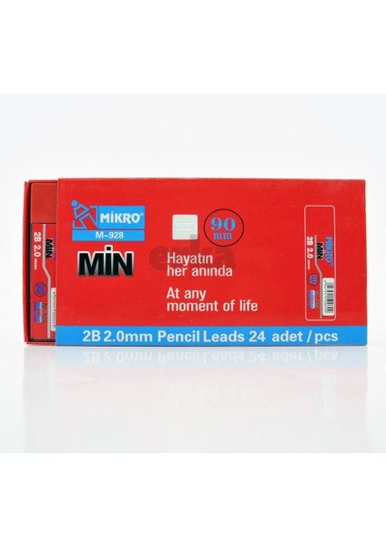 Mın Mıkro M 928 2.0X90MM Kırmızı 24 Adet