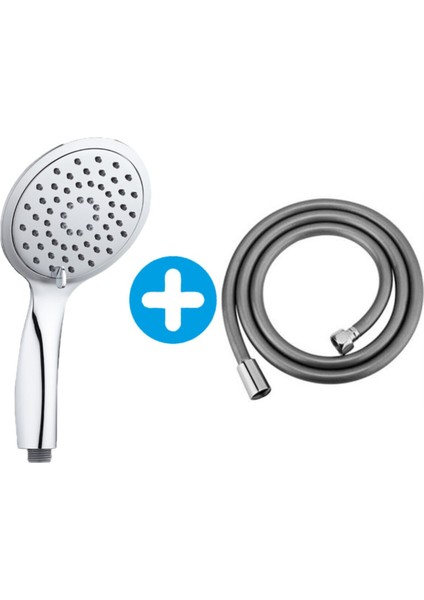 Slim El Duş Başlığı Vera Banyo Duş Hortumu Pvc Kopmaz