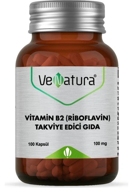 Vitamin B2 (Riboflavin) 100 Kapsül