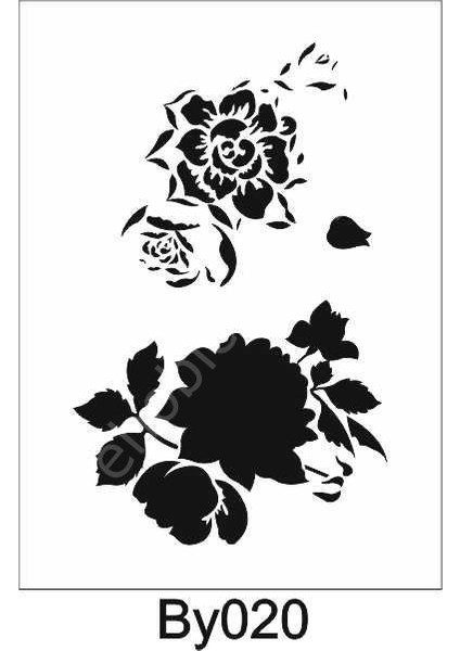 Boyutlu Desen Stencil Şablon 21 x 30 cm BY-020