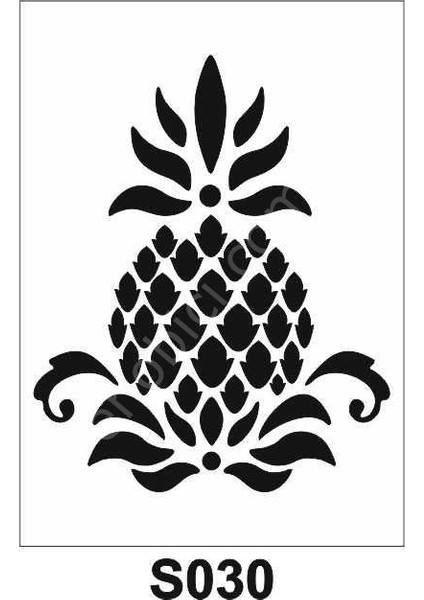 Diğer Karışık Desenler Stencil Şablon 21 x 30 cm S-030