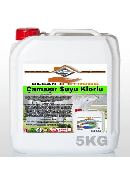 Çamaşır Suyu Klorlu 5kg