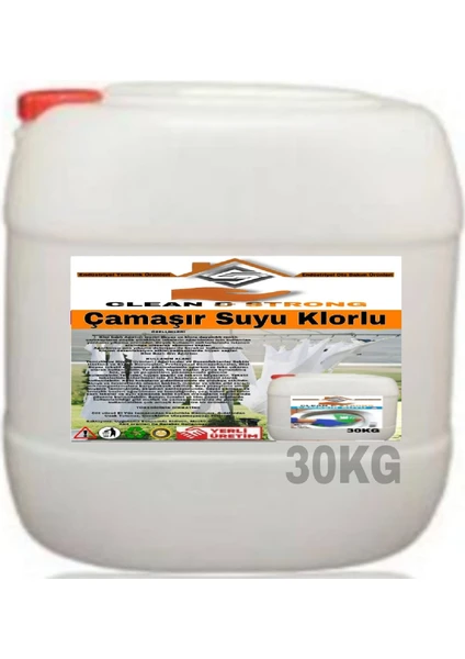 Çamaşır Suyu Klorlu 30KG